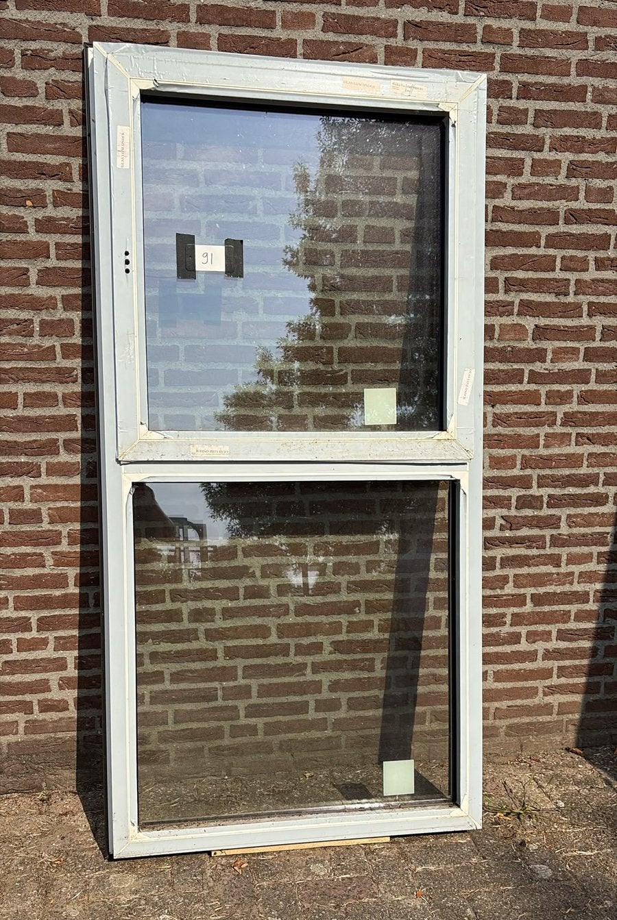 (91) Nieuw kunststof raamkozijn draai kiep incl glas, Kunststof, Raamkozijn, Nieuw, 150 tot 225 cm