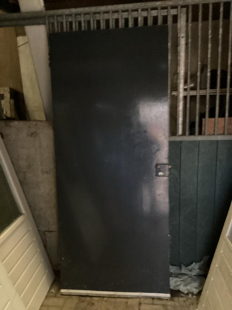 Dichte buitendeur Indiaal voor berging of tuinpoort 90x208, Ophalen, Zo goed als nieuw, 110 cm of meer