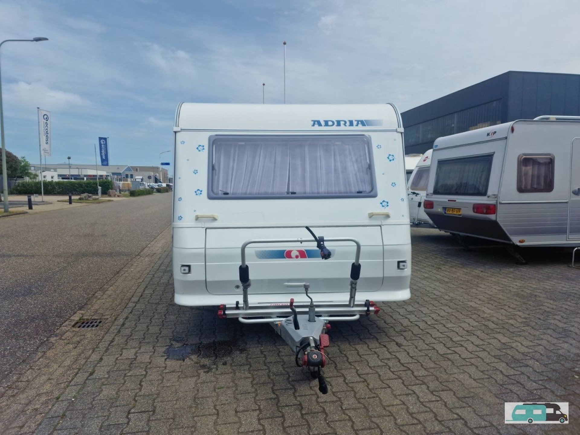Adria altea 512 UP mover, luifel, fietsendrager (bj 2008), Caravans en Kamperen, Reservewiel, Bedrijf, 750 - 1000 kg, Adria