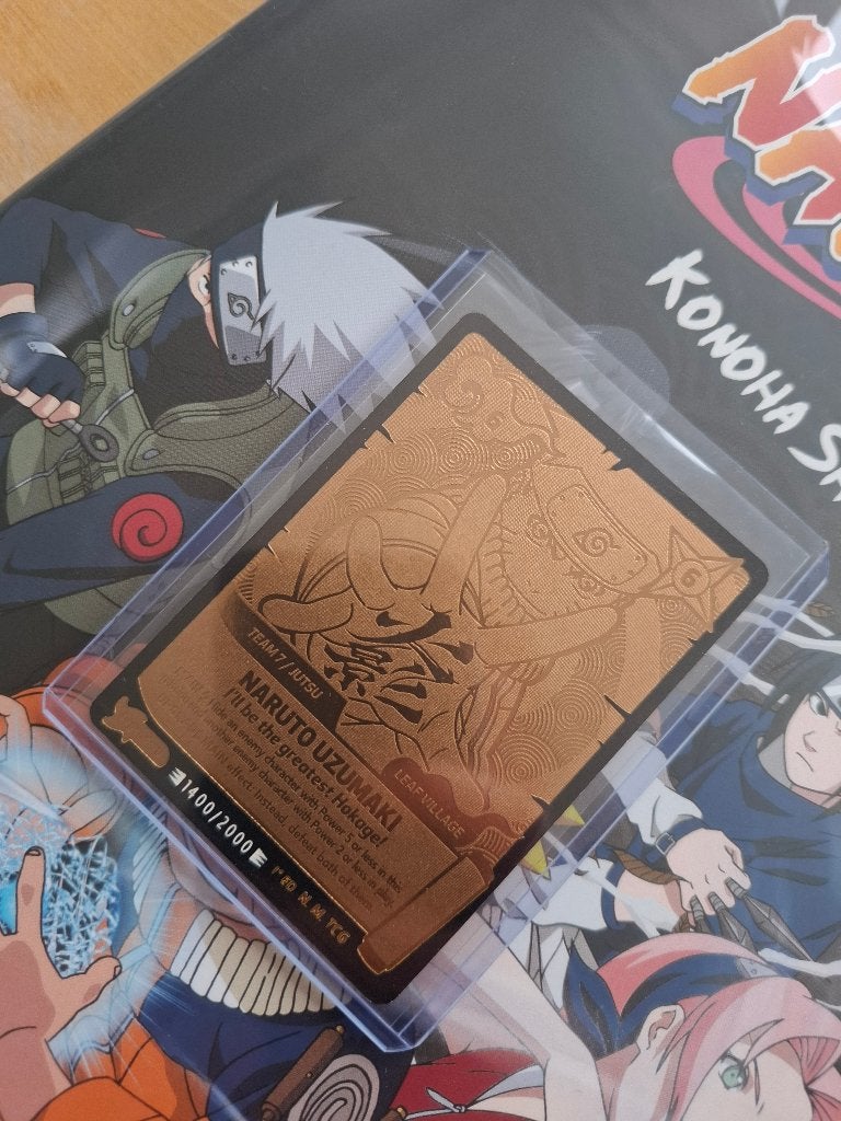 Naruto Mythos Naruto Uzumaki Legendary Gold 22k 1400/2000 EN, Ophalen of Verzenden, Nieuw, Speelkaart(en)