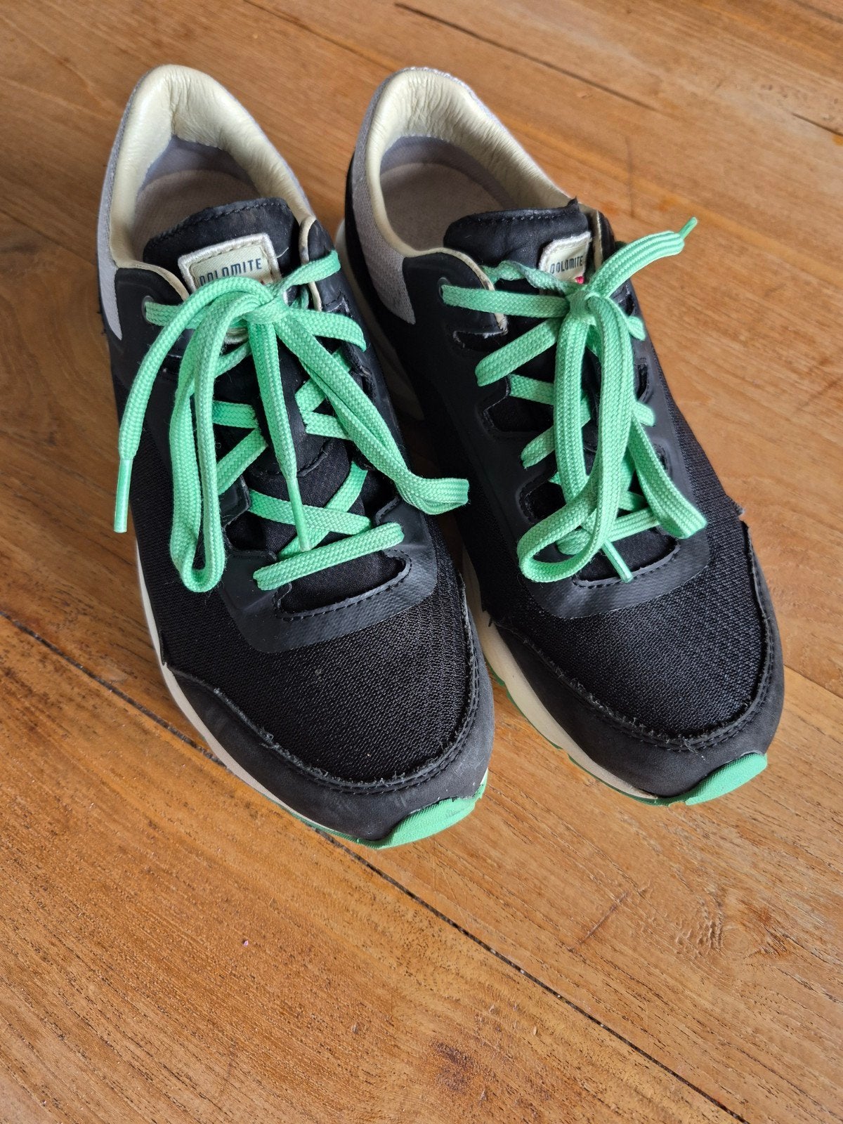 Dolomite sneakers zwart groen maat 39 1/2, Zwart, Ophalen of Verzenden, Sneakers of Gympen, Gedragen