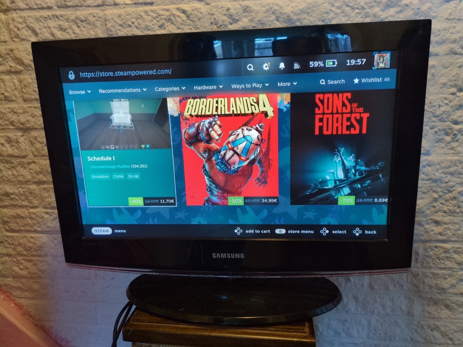 Samsung LE26B450 LCD TV - 66 cm (26 inch), Ophalen