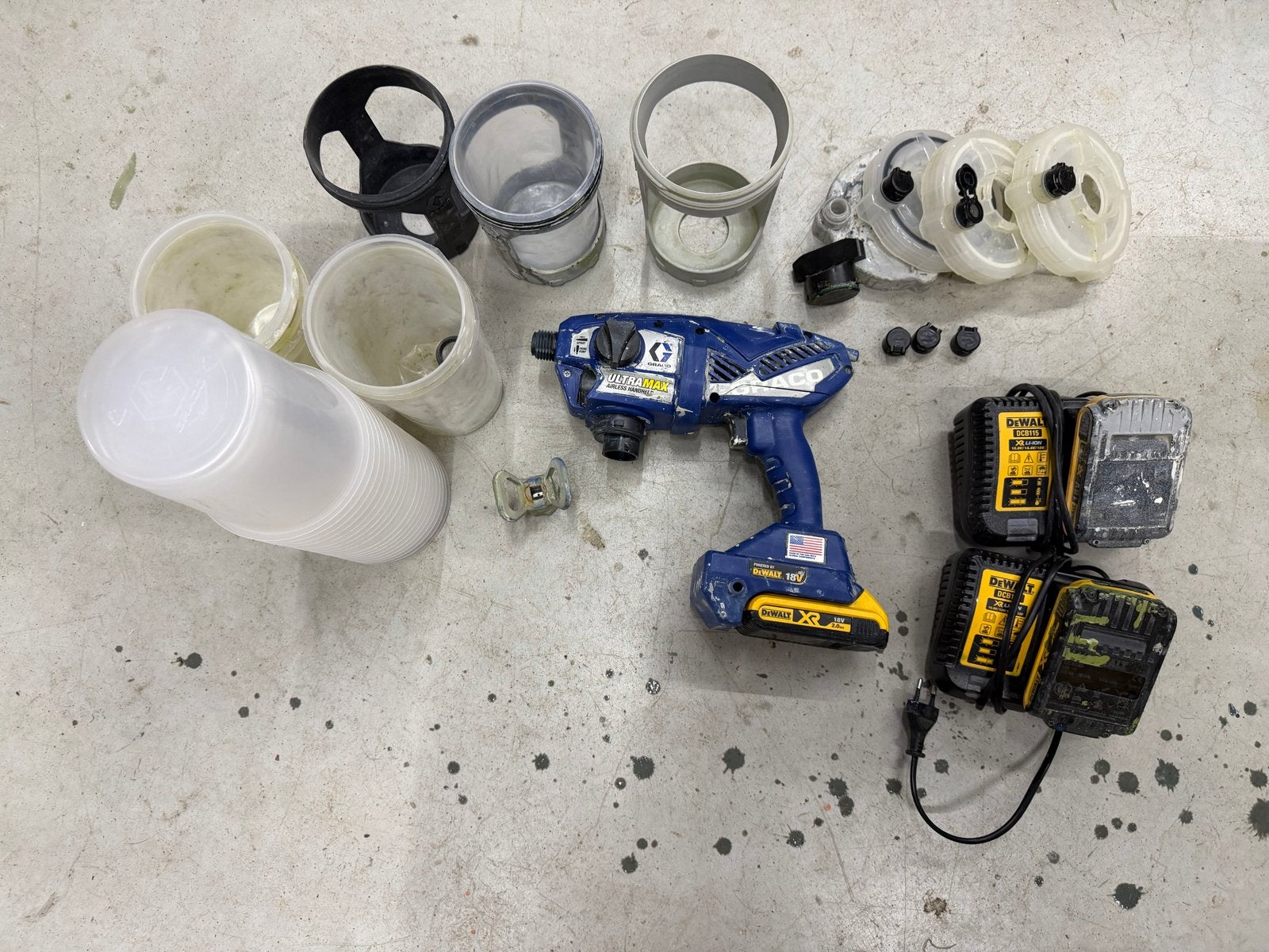 Graco Ultra Max Airless Handheld verfspuit met 3 accu's en a, Doe-het-zelf en Verbouw, Gereedschap | Overige machines, Gebruikt