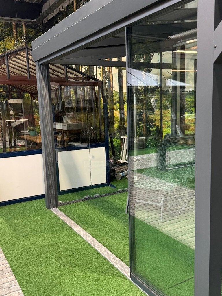 Glazen schuifwand, Tuin en Terras, Overkappingen, Ophalen, Nieuw, Veranda