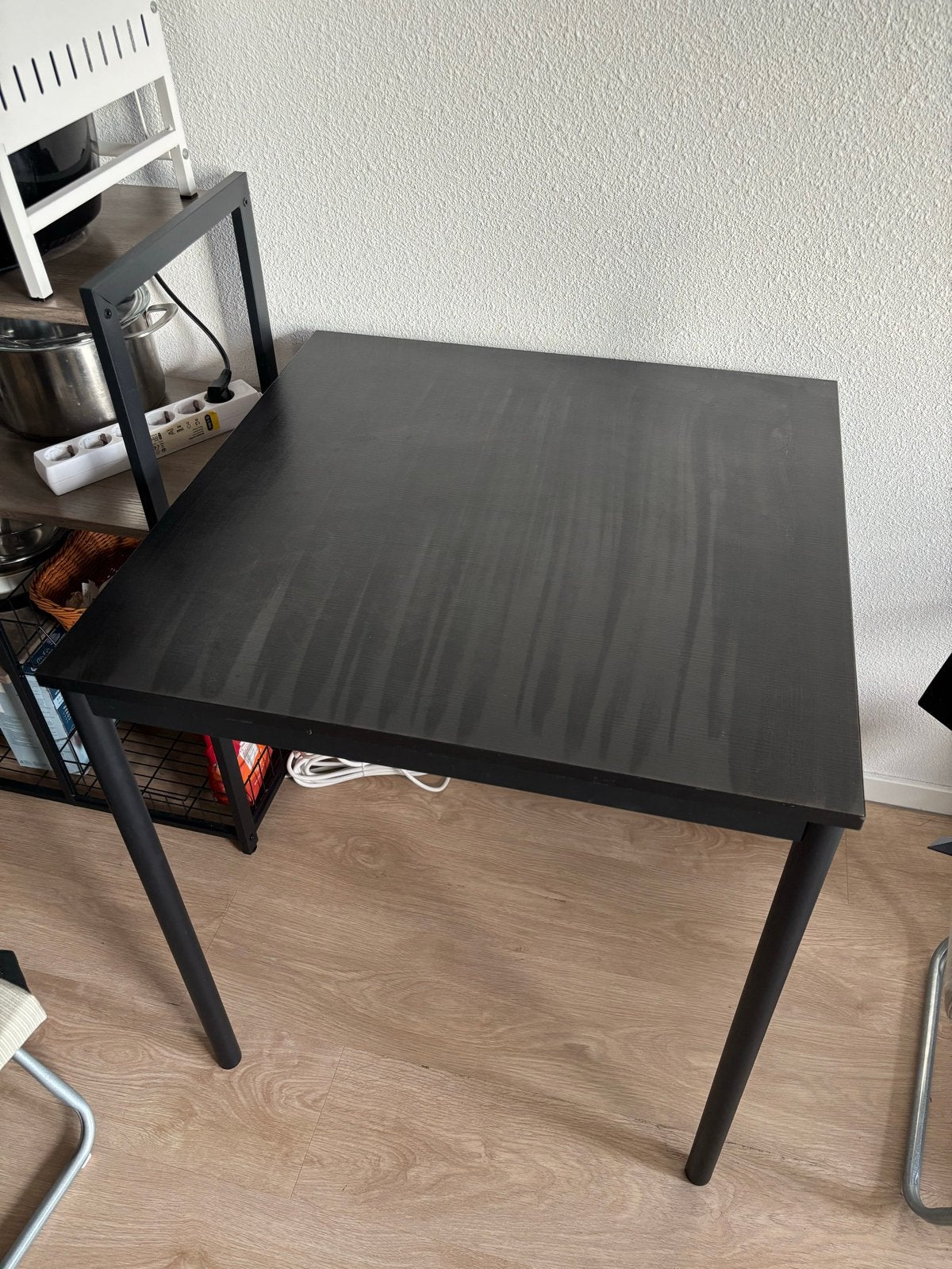 IKEA Sandsberg eettafel, zwart, 67x67 cm, Huis en Inrichting, Tafels | Eettafels, Ophalen, Gebruikt, 50 tot 100 cm, Vierkant