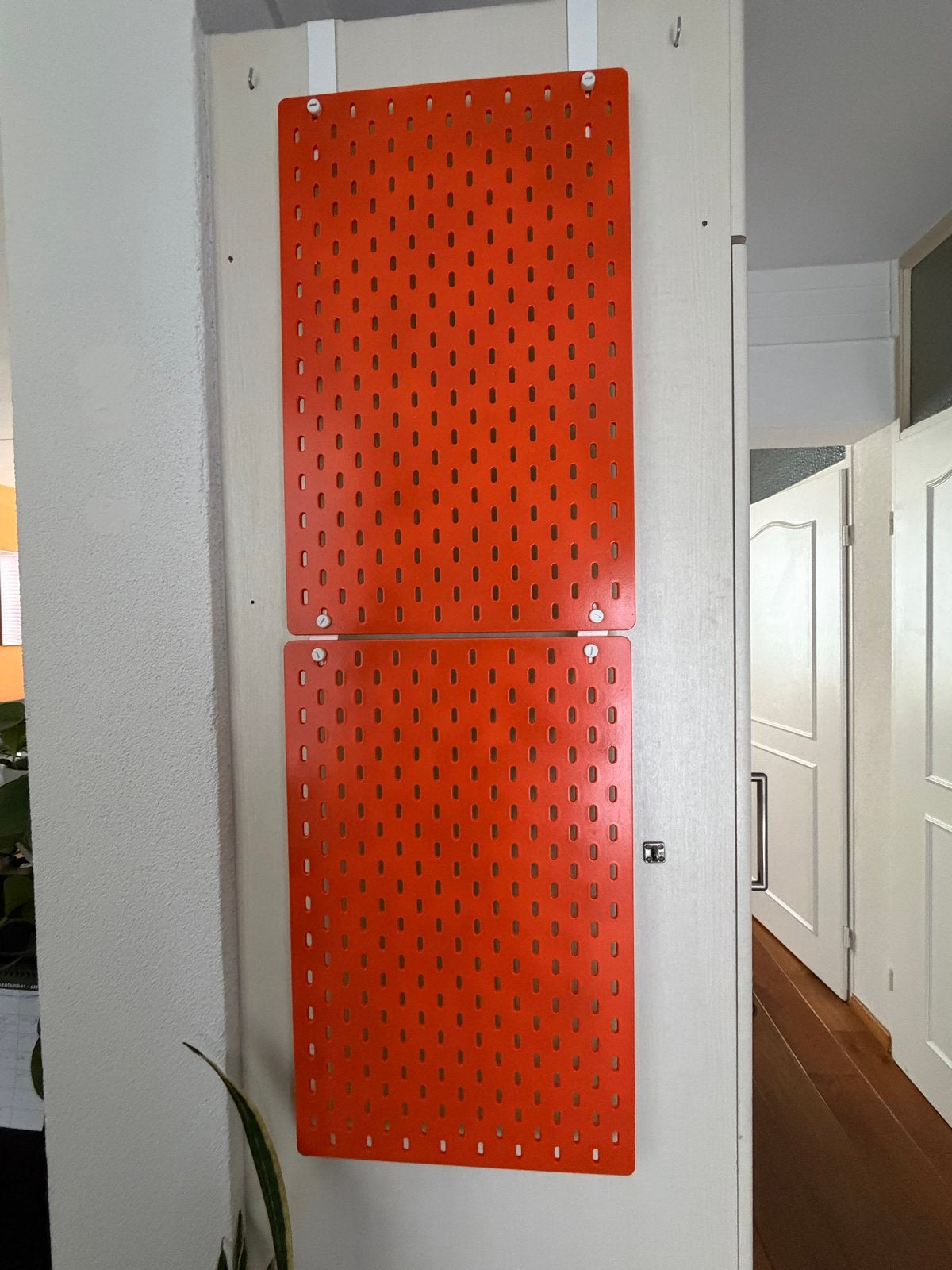 2x IKEA Skadis Pegboard - Oranje (zelf gespoten), Ophalen, Gebruikt, Oranje