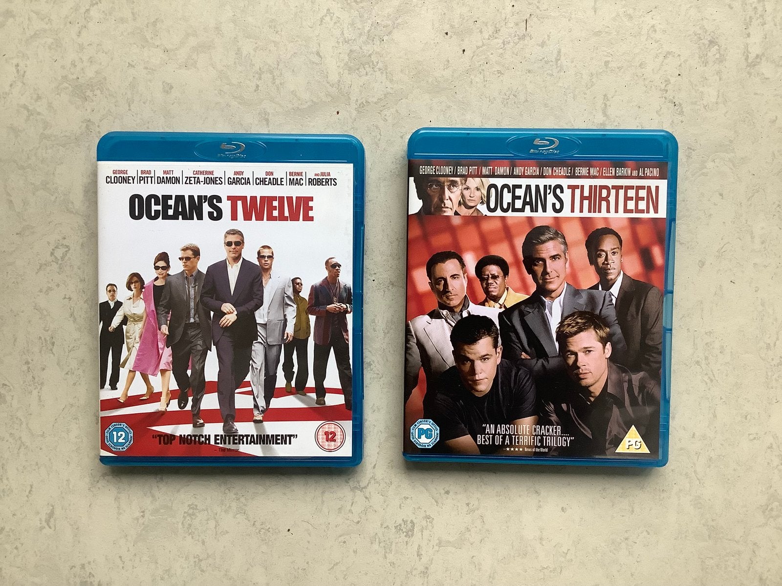 Ocean’s Twelve & Ocean’s Thirteen – 2 Blu-rays, Ophalen of Verzenden, Zo goed als nieuw