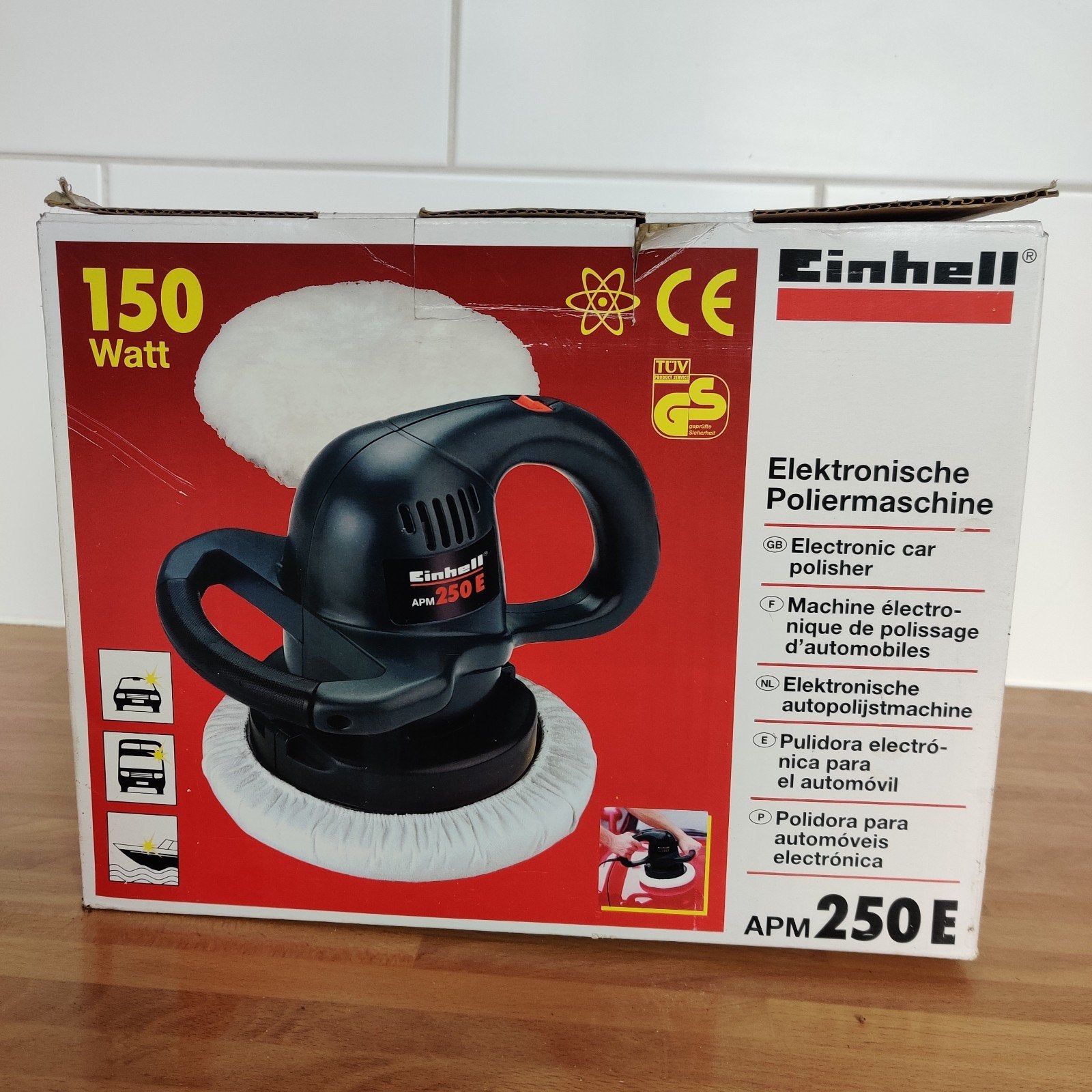 Einhell APM 250 E Elektronische Autopolijstmachine 150W, Auto diversen, Ophalen of Verzenden, Zo goed als nieuw