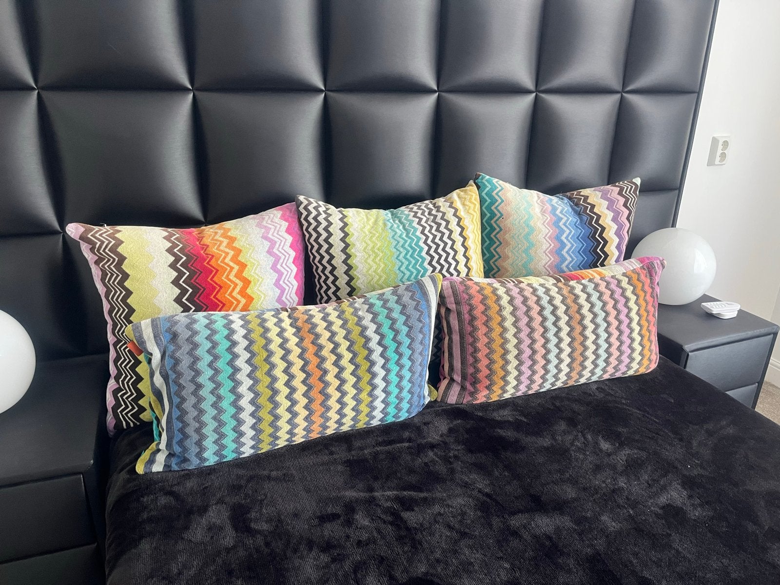 5 Missoni Home kussenhoezen - met lichte verkleuring, Gebruikt, Meerkleurig, Kussenhoes, Ophalen of Verzenden