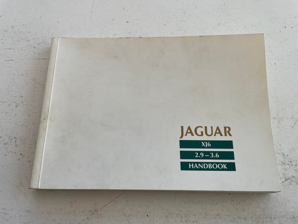 Jaguar XJ6 2.9 - 3.6 Handbook 1987, Auto diversen, Handleidingen en Instructieboekjes, Ophalen of Verzenden