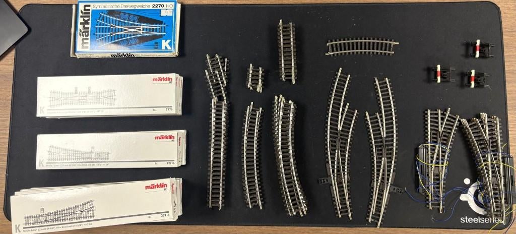Marklin K Rail, Wissels, Bochten, Wisselstroom, Rails, Ophalen of Verzenden, Zo goed als nieuw
