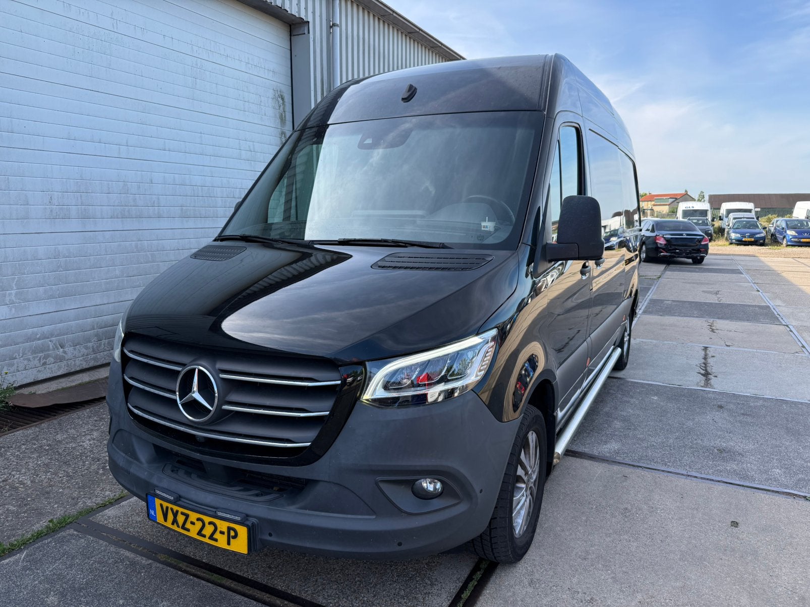 Mercedes Sprinter 317 CDI RWD Automaat L2H2 LED Navi 2024, Overige carrosserieën, Zwart, Mercedes-Benz, Diesel