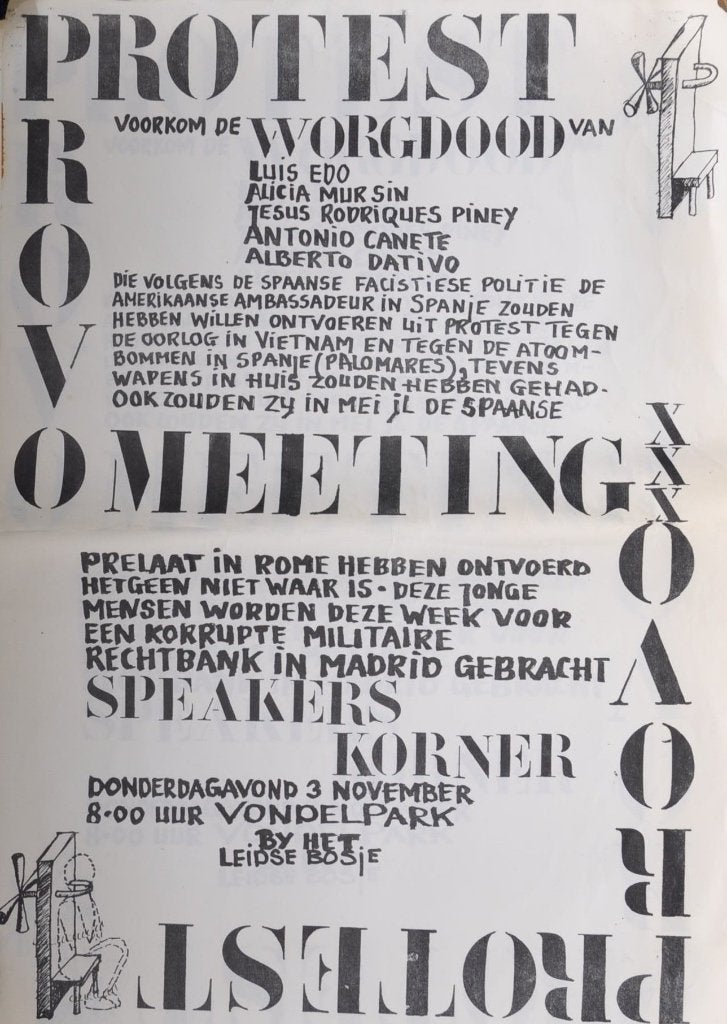 Provo, kabouter related posters (4x + two identical banners), Verzenden, A1 t/m A3, Overige onderwerpen, Rechthoekig Staand