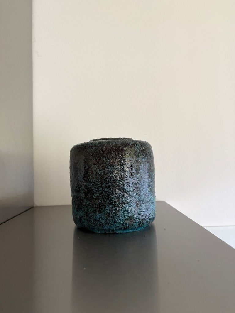 Vintage vaas Groeneveldt, Ophalen of Verzenden, Blauw