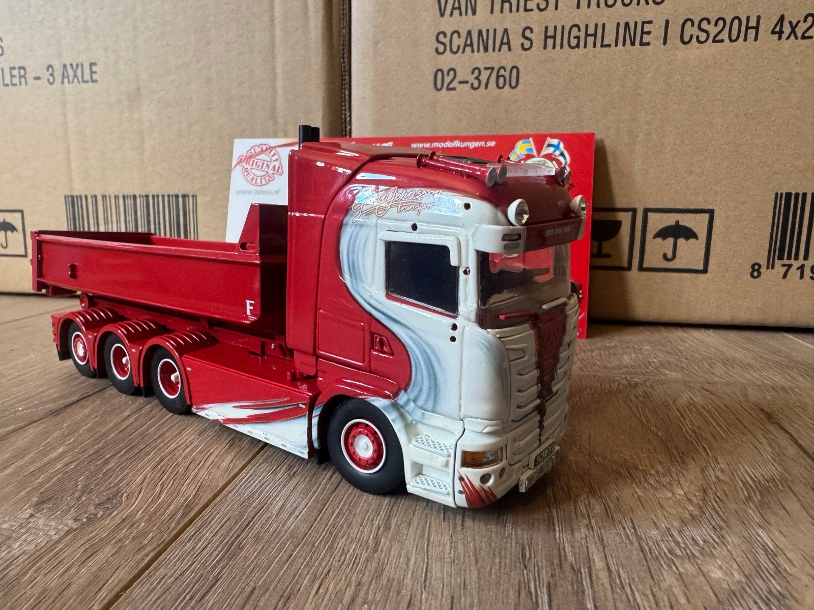 Tekno scania glen johnsson, Overige merken, 1:32 tot 1:50, Nieuw, Ophalen of Verzenden