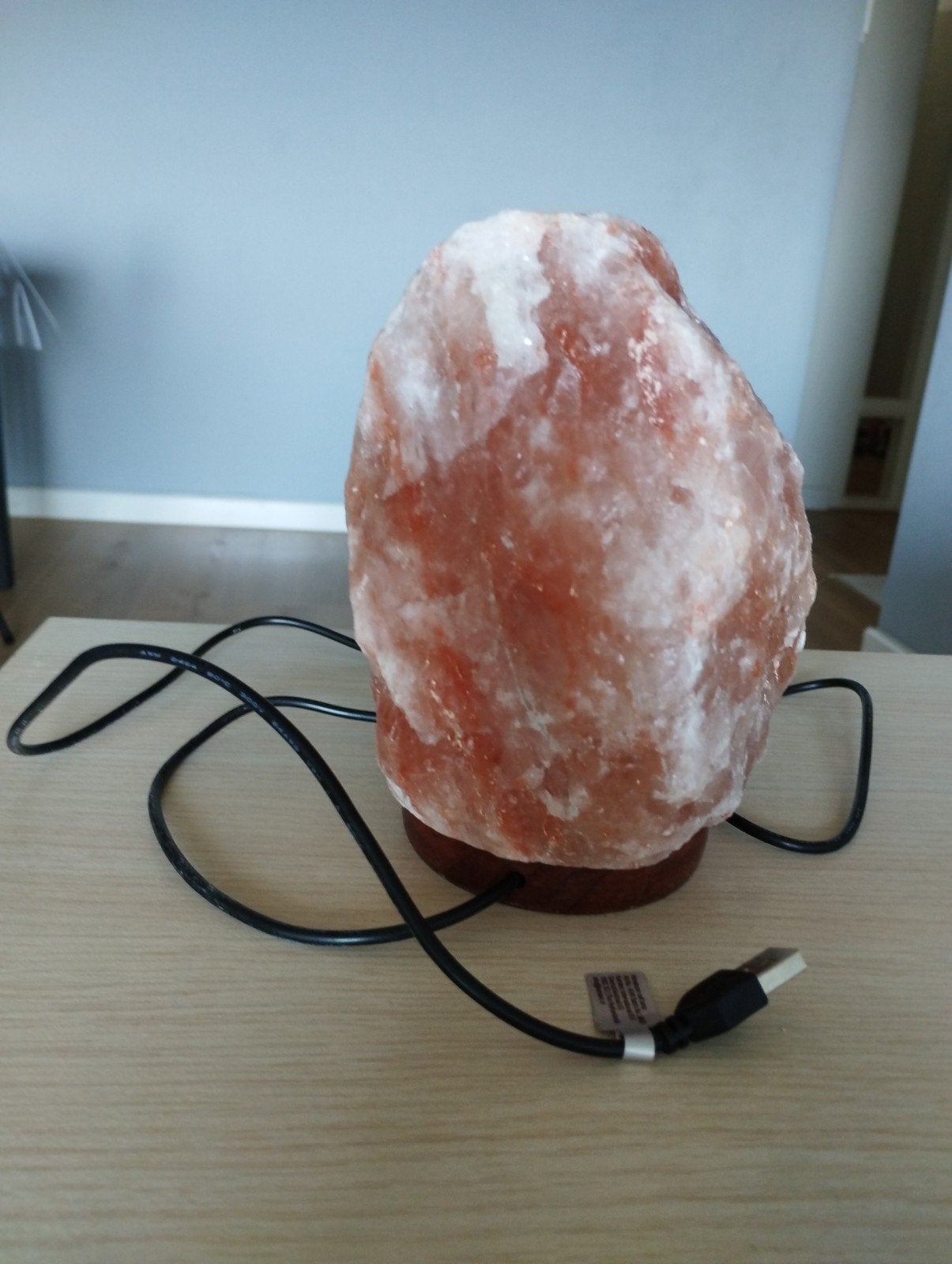 Zoutlamp - Natuurlijke Sfeer en Welzijn, Huis en Inrichting, Ophalen, Overige merken, Gebruikt, USB-aansluiting