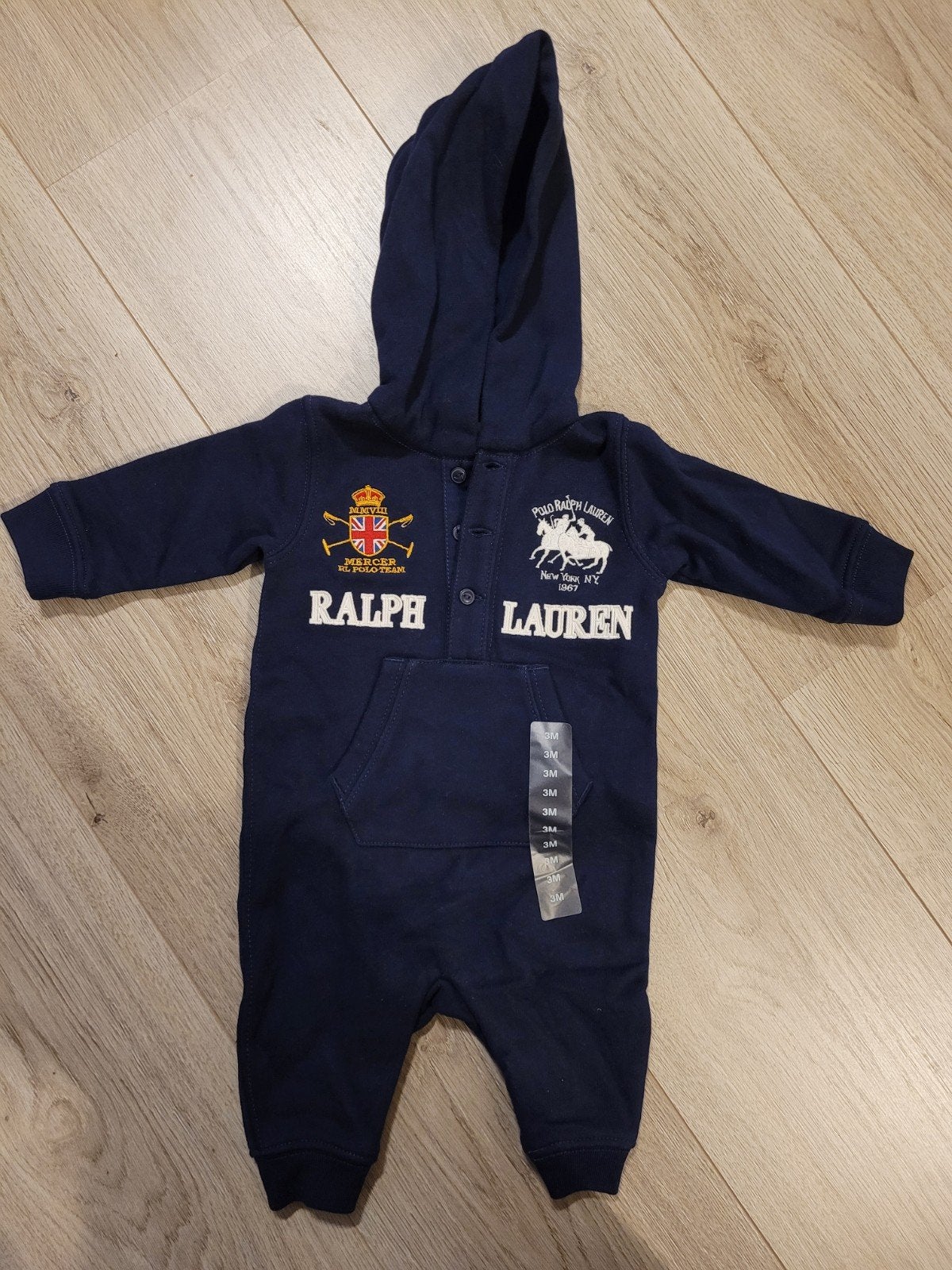 Nieuwe Ralph Lauren Baby Romper - Donkerblauw, Verzenden, Nieuw, Ralph Lauren, Jongetje of Meisje