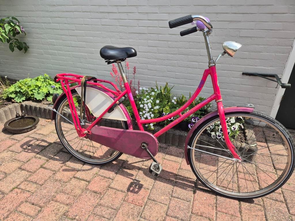 Roze meisjes omafiets - 26 inch, Terugtraprem, Gebruikt, Gazelle, Ophalen