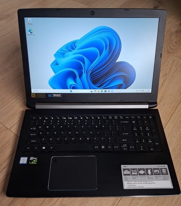 Acer Aspire 7 i7 8750 gamelaptop, Ophalen, 256 gb en 1 Tb., Met videokaart, 2 tot 3 Ghz