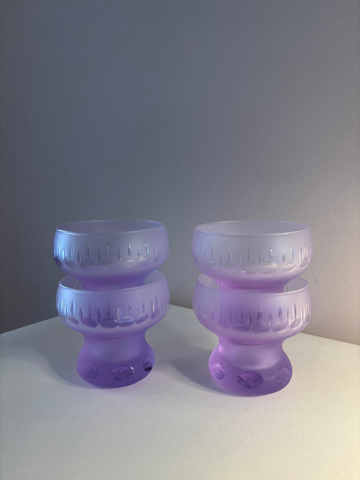 Vintage Alexandriet glas Arnolfi di Cambio punch glazen, *, Ophalen of Verzenden, Zo goed als nieuw, *