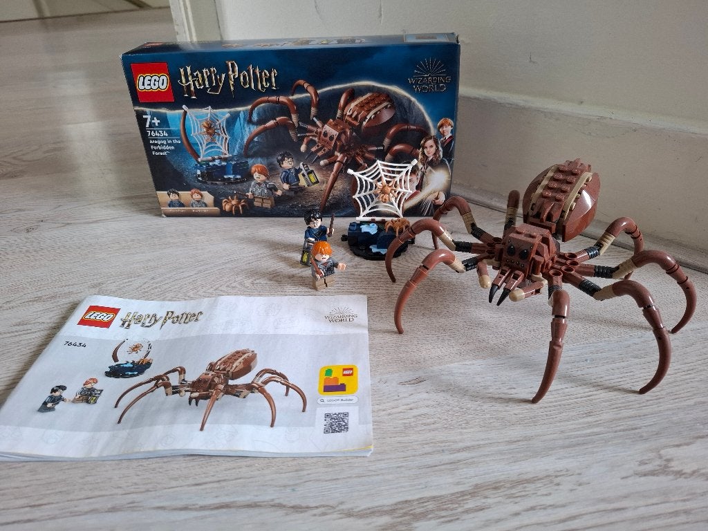 LEGO 76434, Aragog in het Verboden Bos!, Gebruikt, Lego, Harry Potter, Ophalen of Verzenden