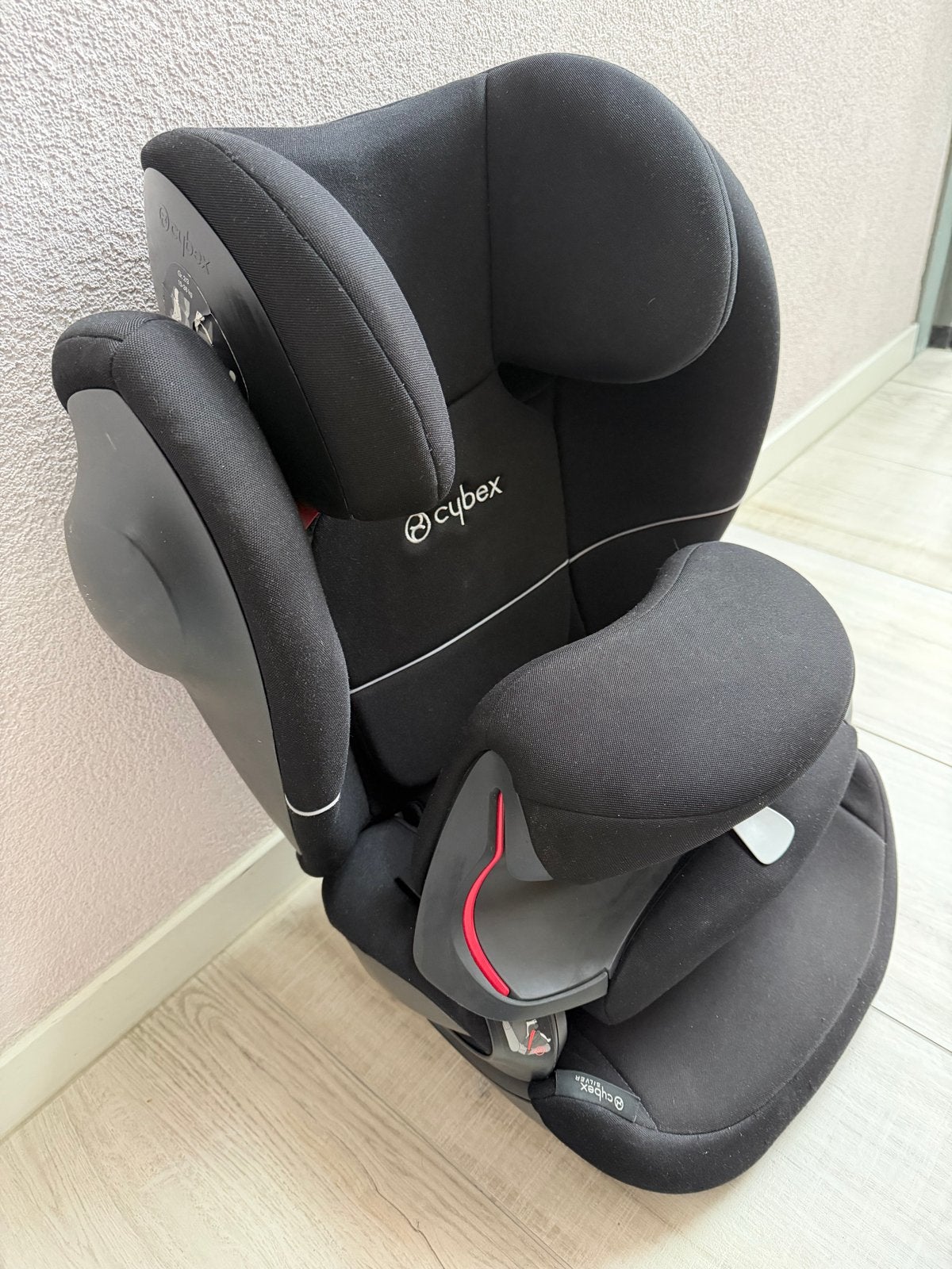 Cybex Pallas M-Fix SL Autostoel, Zwart, Autogordel of Isofix, Gebruikt, Verstelbare rugleuning, 9 t/m 36 kg