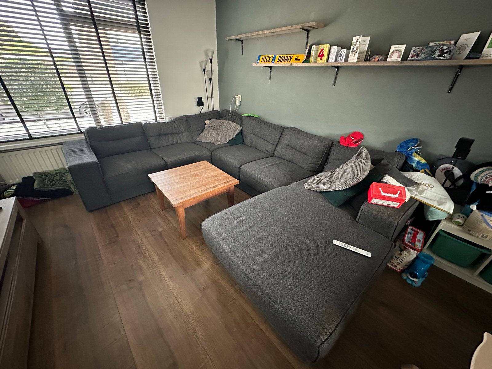 Grote U-bank gratis af te halen, Ophalen, Gebruikt, Hoekbank, 300 cm of meer