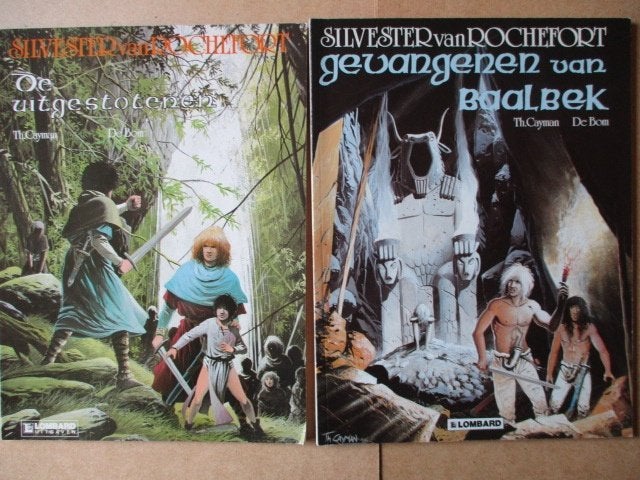 w0277 silvester van rochefort 1 t/m 4, Meerdere stripboeken, Ophalen, Gelezen