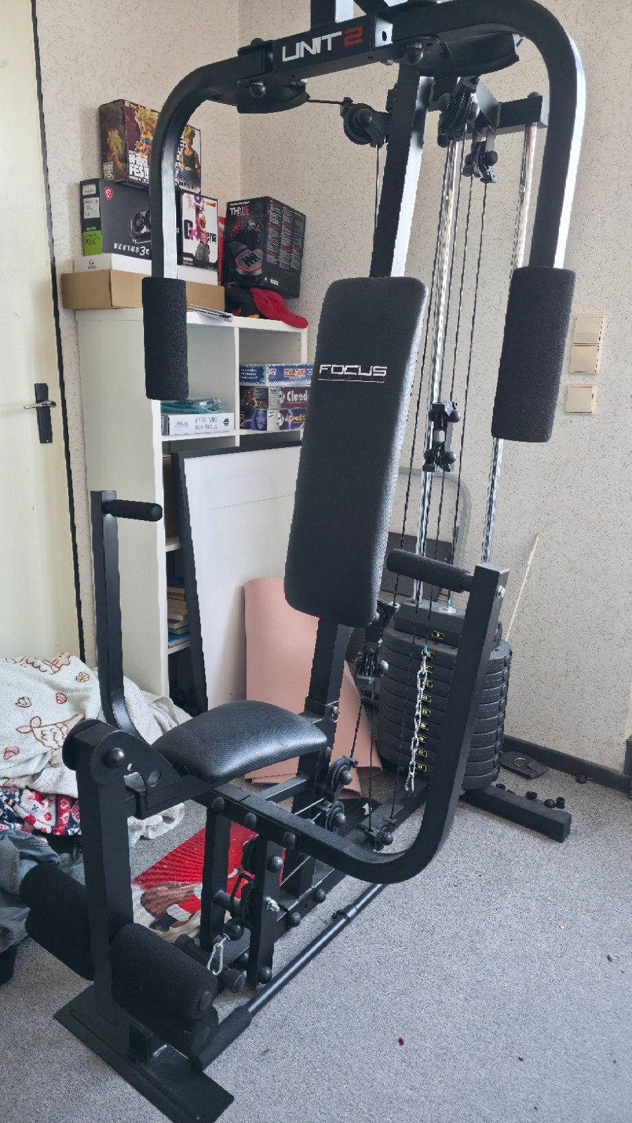 Hometrainer + Accessoires!, Ophalen, Zo goed als nieuw, Rug, Hometrainer