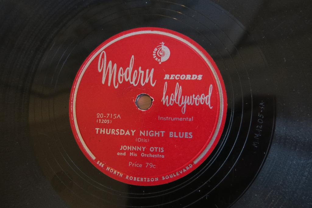 Johnny Otis Thursday Night Blues 78 toeren 78 rpm jukebox, Gebruikt, 10 inch, Ophalen of Verzenden, 1940 tot 1960
