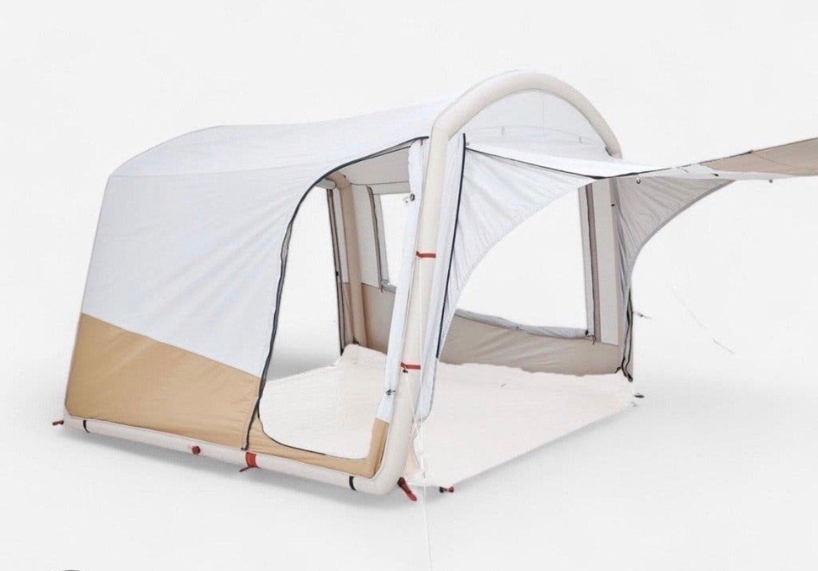 Quechua Fresh base Connect opblaasbare dagtent, Caravans en Kamperen, Ophalen, Zo goed als nieuw, Tot en met 5