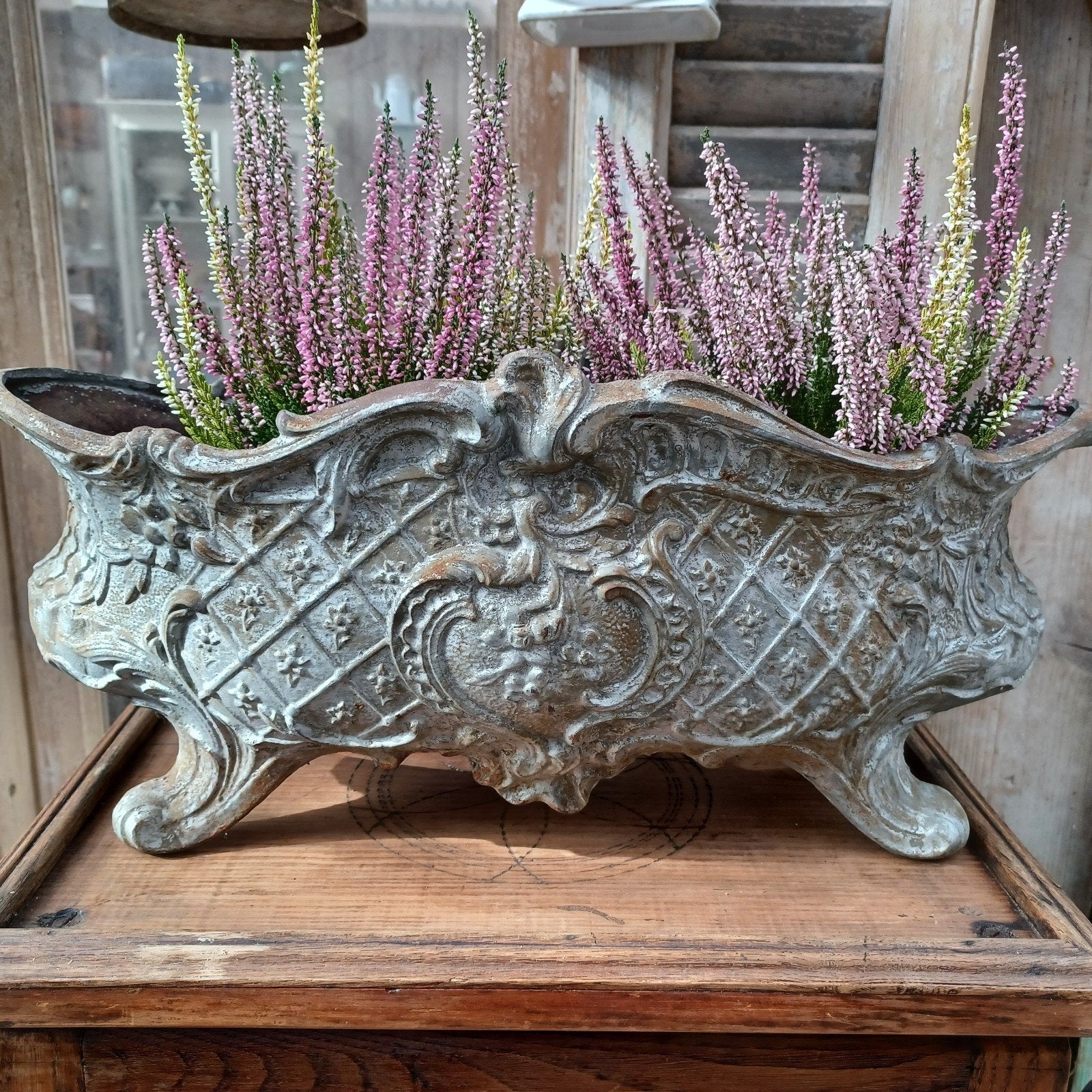 Franse Jardinière/tuinvaas/gietijzeren vaas/125 jaar oud, Ophalen