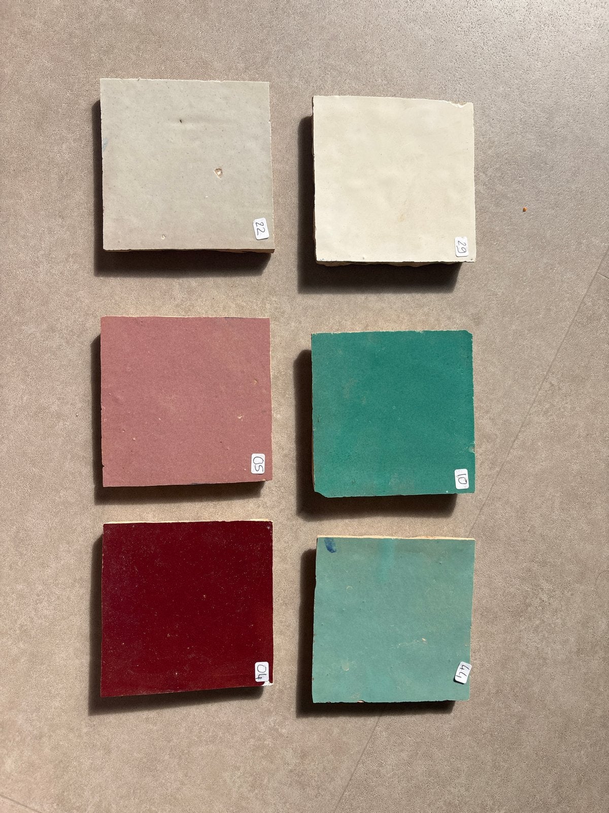 Diverse gekleurde tegels zelliges - Nieuwstaat, Keramiek, Overige typen, Nieuw, Ophalen of Verzenden