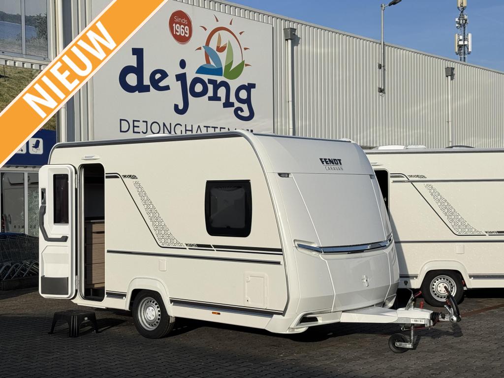Fendt Bianco Activ 390 FHS, Caravans en Kamperen, Caravans, Schokbreker, Bedrijf, Treinzit, Tot en met 3