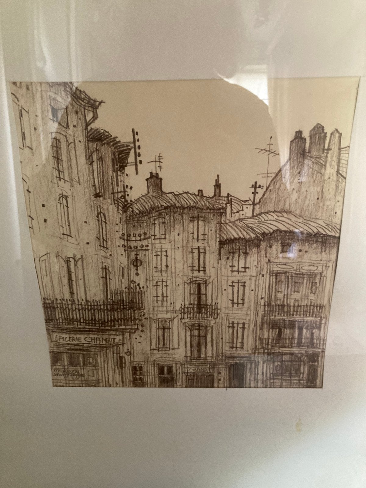 Authentieke franse tekening, Ophalen