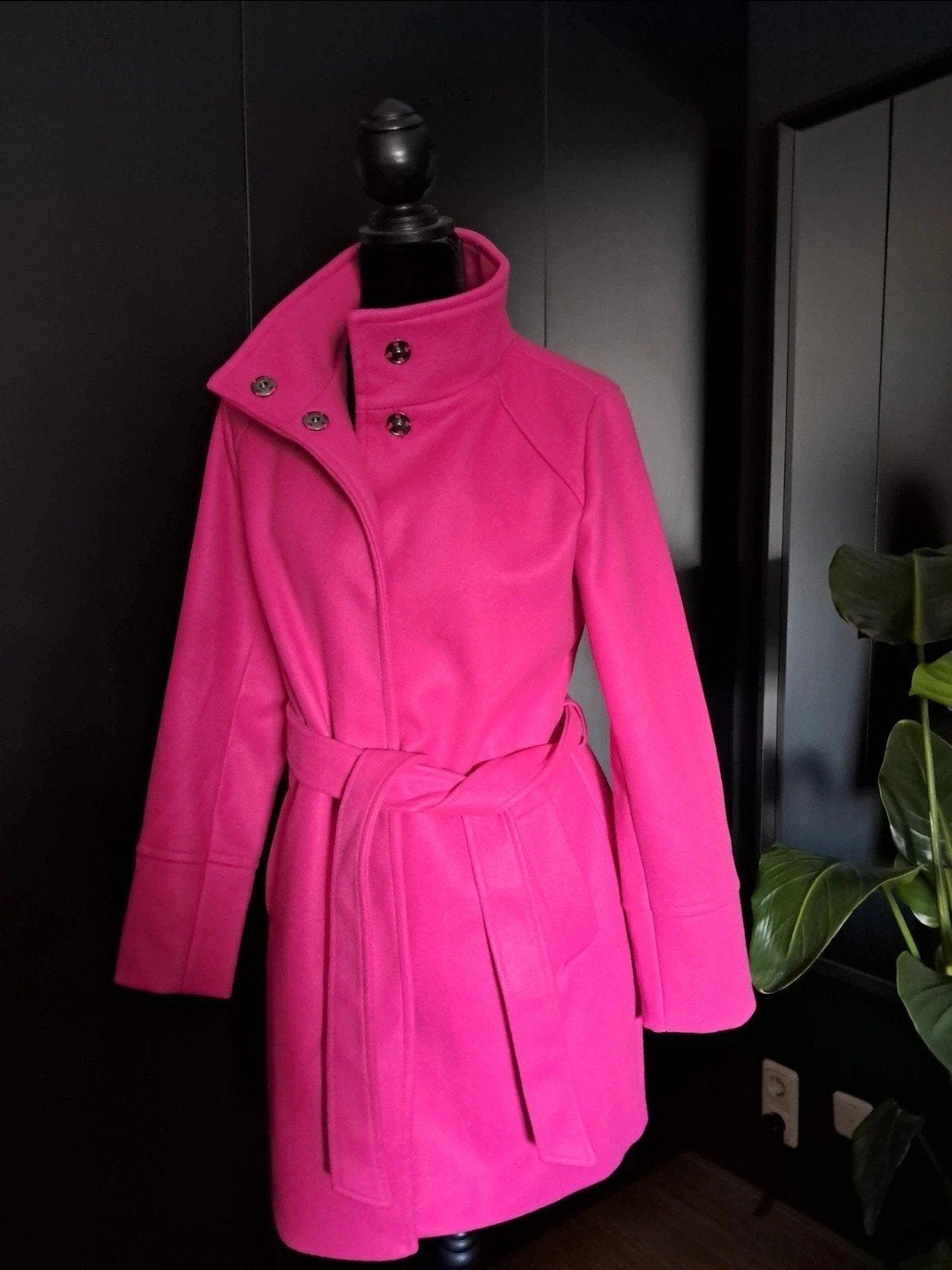 Nieuw trenchcoat B.Young maat: 40, Fuchsia kleur, roze, Kleding | Dames, Jassen | Winter, Maat 38/40 (M), Nieuw, Ophalen of Verzenden