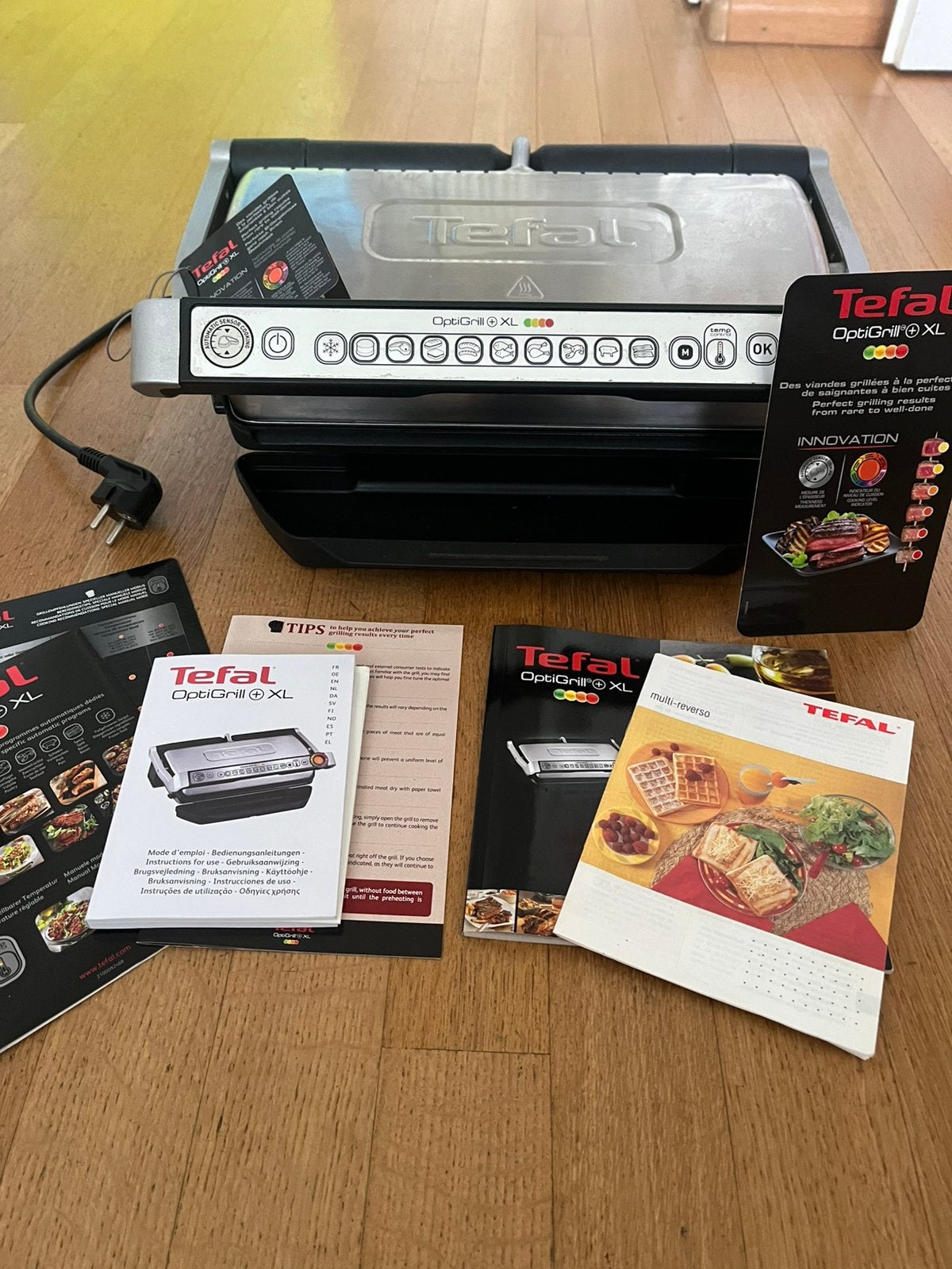 Tefal Opti Grill XL, Ophalen of Verzenden, Zo goed als nieuw