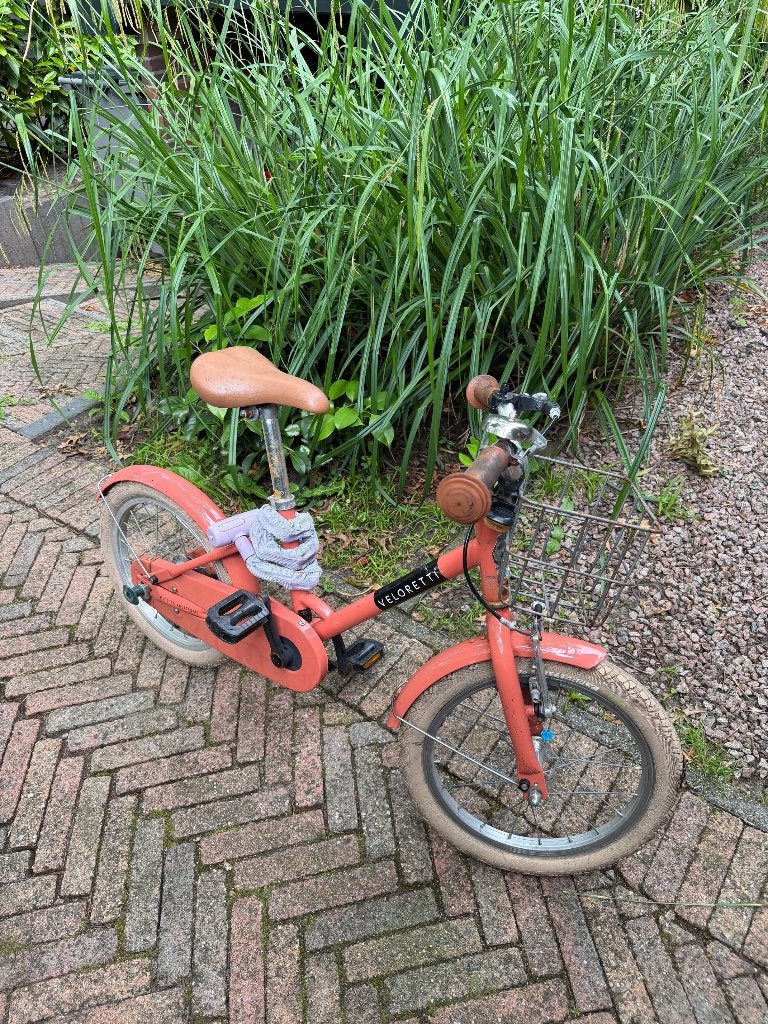 Veloretti kinderfiets kleur Blazing Salmon 16 inch, Ophalen, Terugtraprem, Veloretti, 16 tot 20 inch