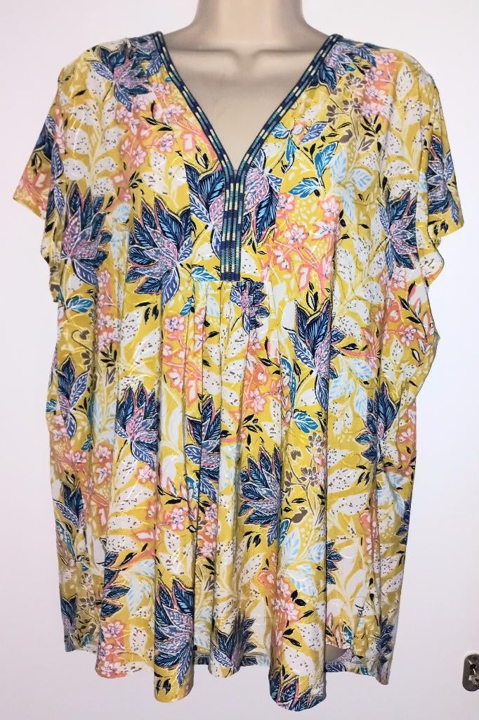 Paprika top maat XL (46/48), Kleding | Dames, Grote Maten, Geel, Zo goed als nieuw, Paprika, Shirt of Top