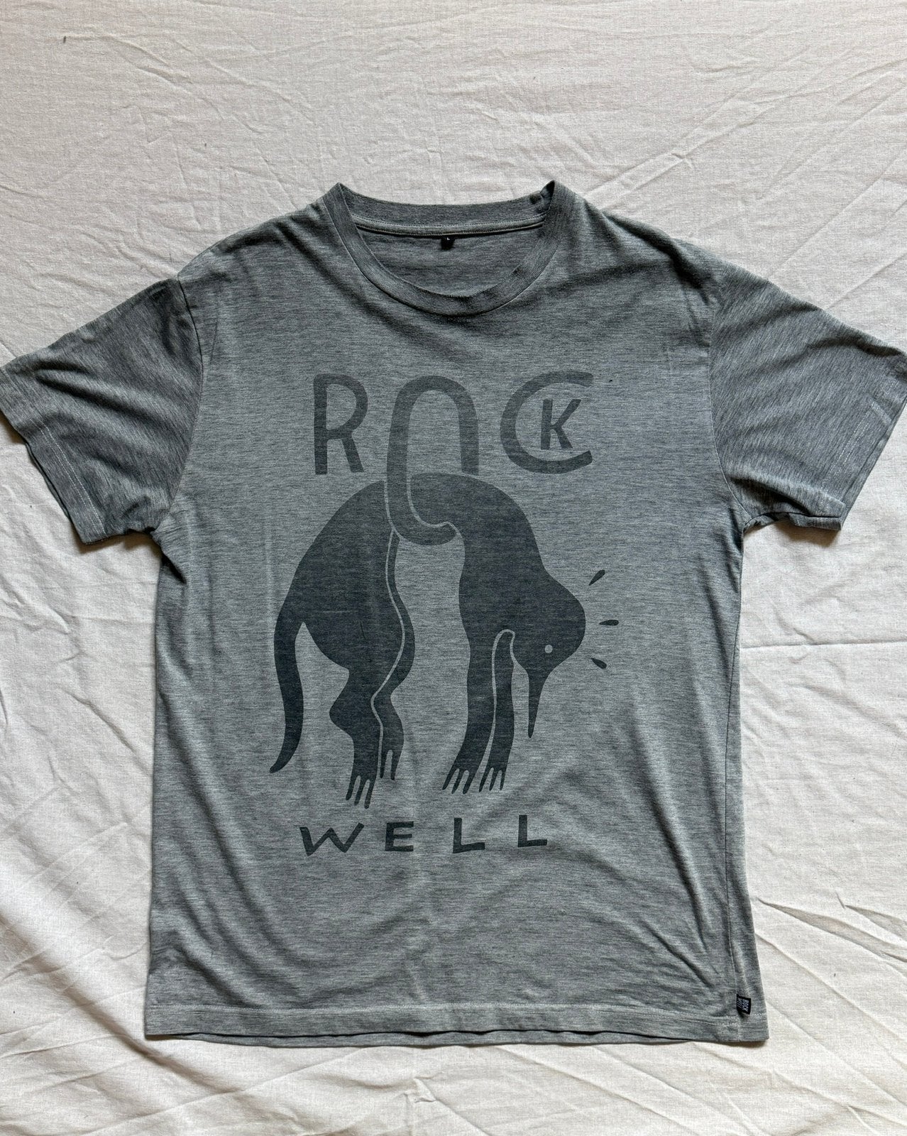 Rockwell by Parra T-shirt – Maat L – Goede Staat, Ophalen of Verzenden, Gedragen, Maat 52/54 (L), Grijs
