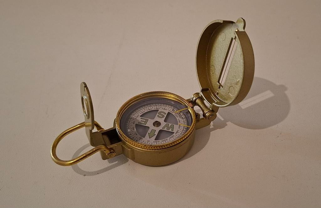 Engineer Directional Compass - Goudkleurig Militair Kompas, Ophalen of Verzenden