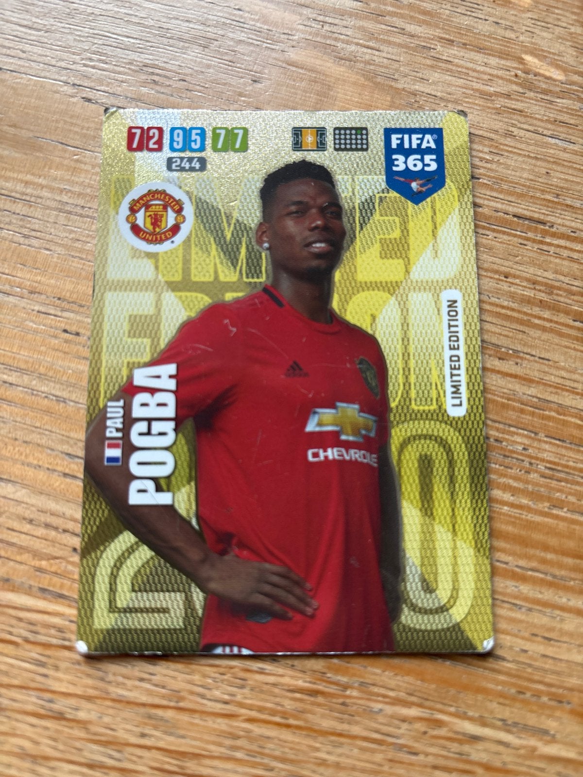Limited Edition Paul Pogba FIFA 365 Adrenalyn XL kaart, Ophalen of Verzenden, Gebruikt, Buitenlandse clubs, Spelerskaart