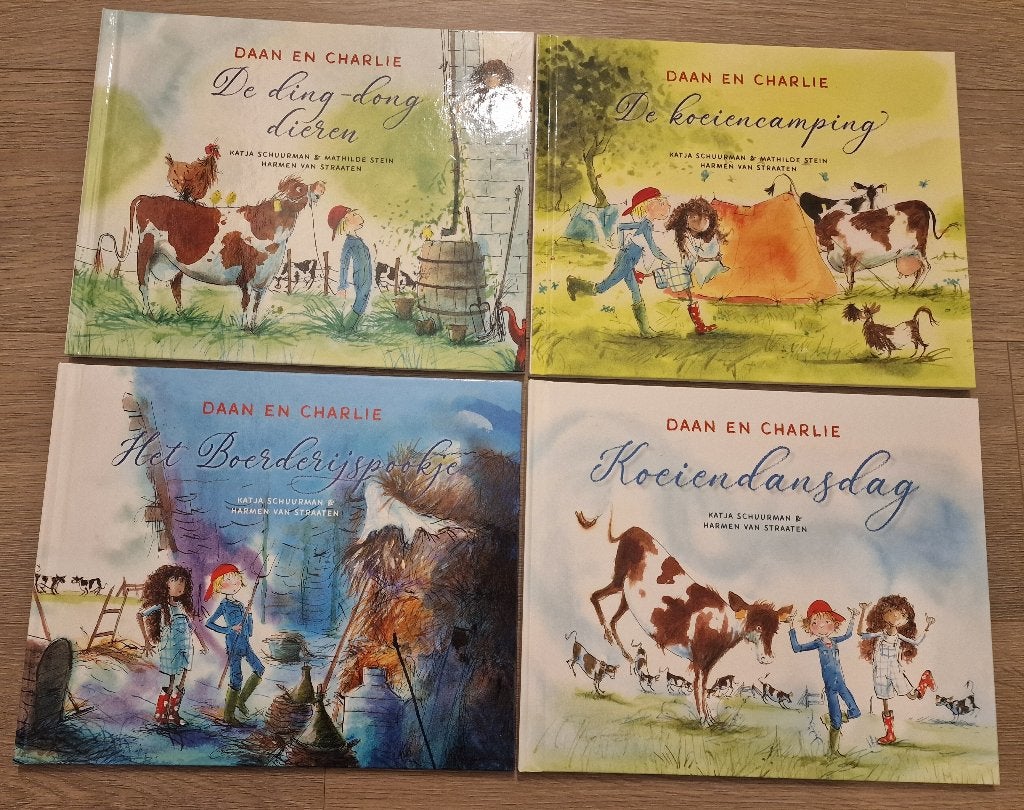 Campina Daan en Charlie boeken deel 1-4 Katja Schuurman, Ophalen of Verzenden, Zo goed als nieuw, Katja Schuurman, Fictie algemeen