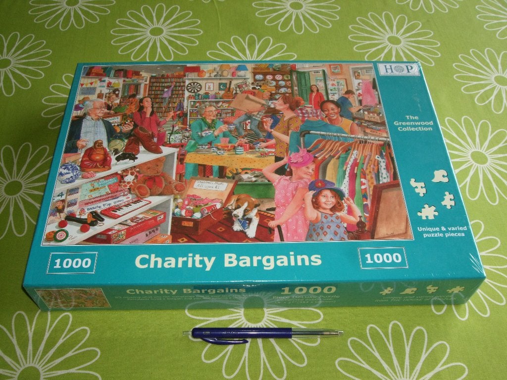 Nieuw in seal: Charity Bargains - HOP puzzel 1000 stukjes, Ophalen of Verzenden, 500 t/m 1500 stukjes, Nieuw, Legpuzzel