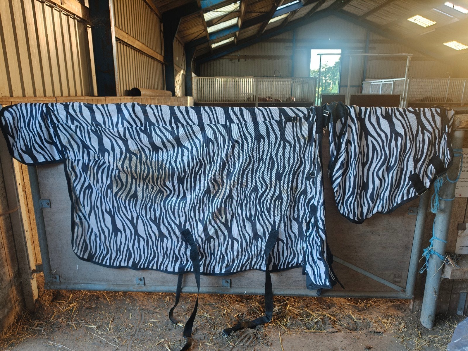 Vliegendeken met hals, Dieren en Toebehoren, Paarden en Pony's | Dekens en Dekjes, Ophalen of Verzenden, Zo goed als nieuw, Deken