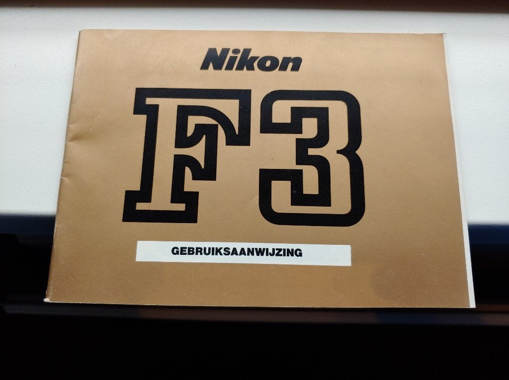 Nikon f3, nikon md4, nikon mf14, handleidingen nikon f3, Audio, Tv en Foto, Fotocamera's Analoog, Ophalen of Verzenden, Zo goed als nieuw