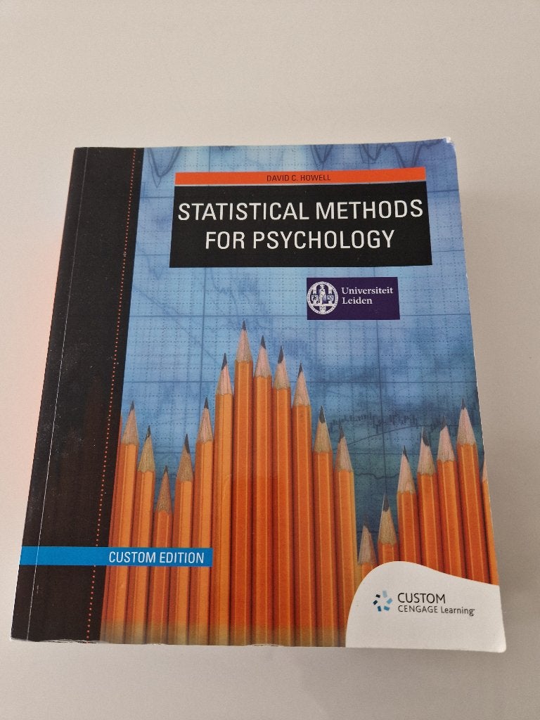 STATISTICAL METHODS FOR PSYCHOLOG, Boeken, Ophalen of Verzenden, Beta, Zo goed als nieuw, WO