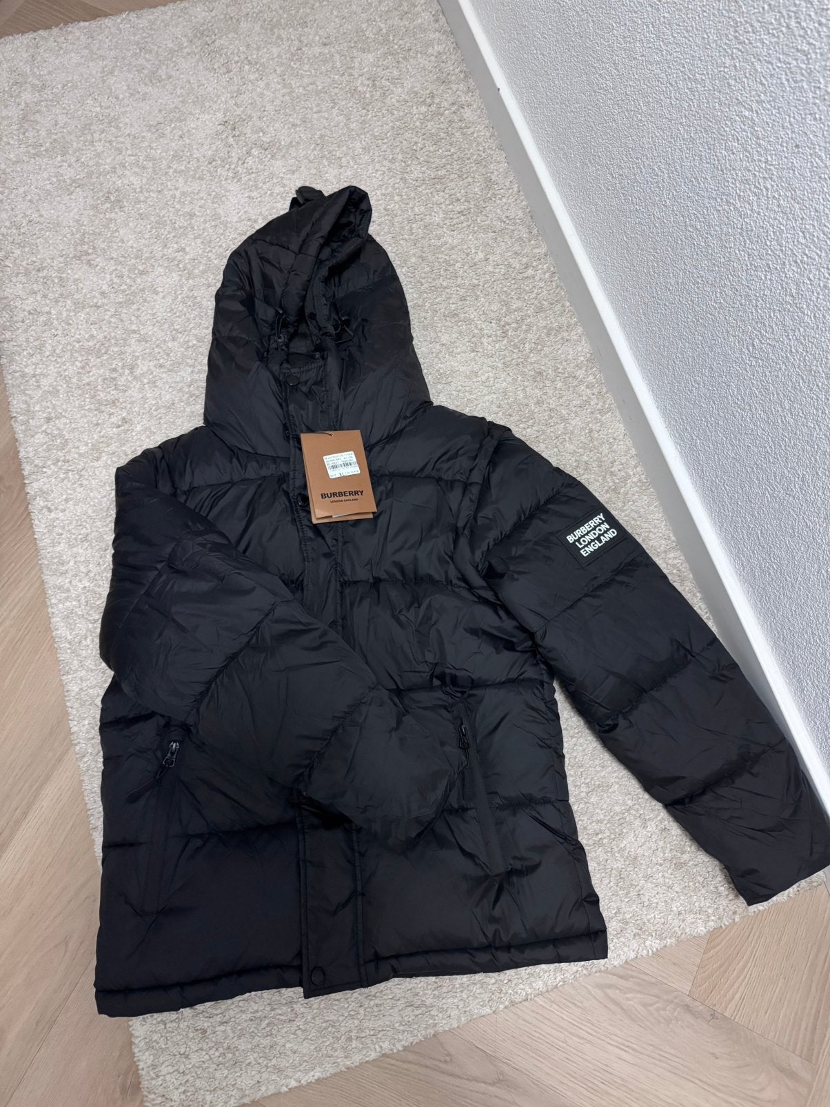 Bureberry jacket, Ophalen of Verzenden, Zo goed als nieuw, Maat 56/58 (XL), Zwart