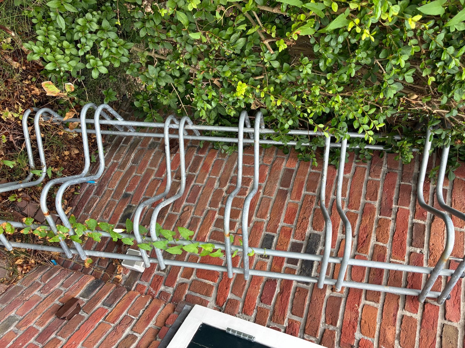 Metalen fietsenrek voor 6 fietsen, Ophalen, Gebruikt