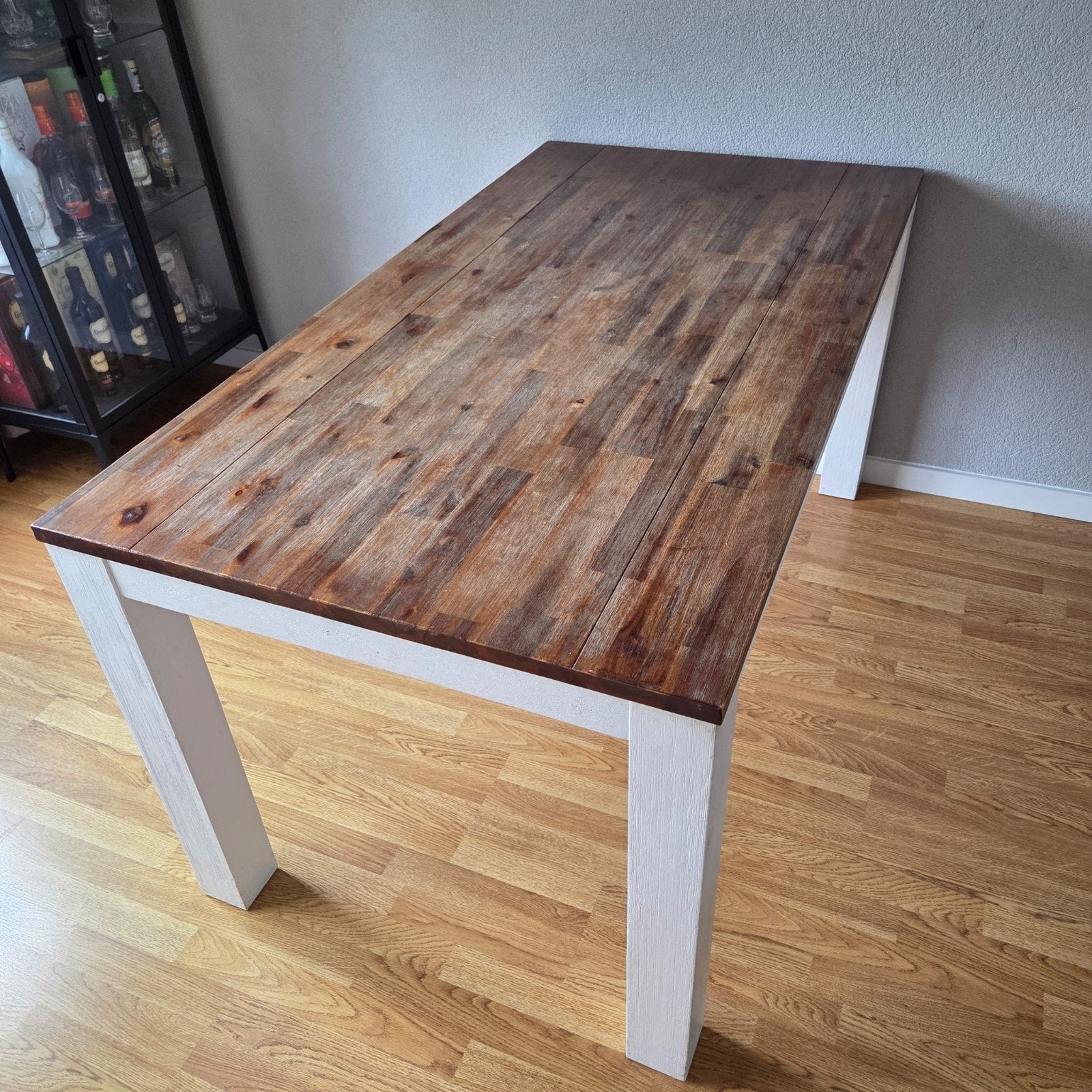 Houten Eettafel 160x85 T.E.A.B, Ophalen, Gebruikt, 50 tot 100 cm, 150 tot 200 cm
